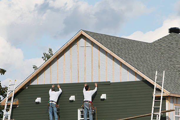 Professional Emergency Siding Repair technician working in Plymouth, CT